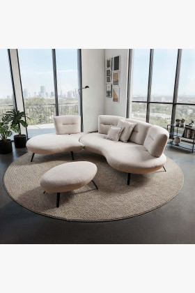 Moderne Sitzgarnitur Curve, komfortabel, modular,